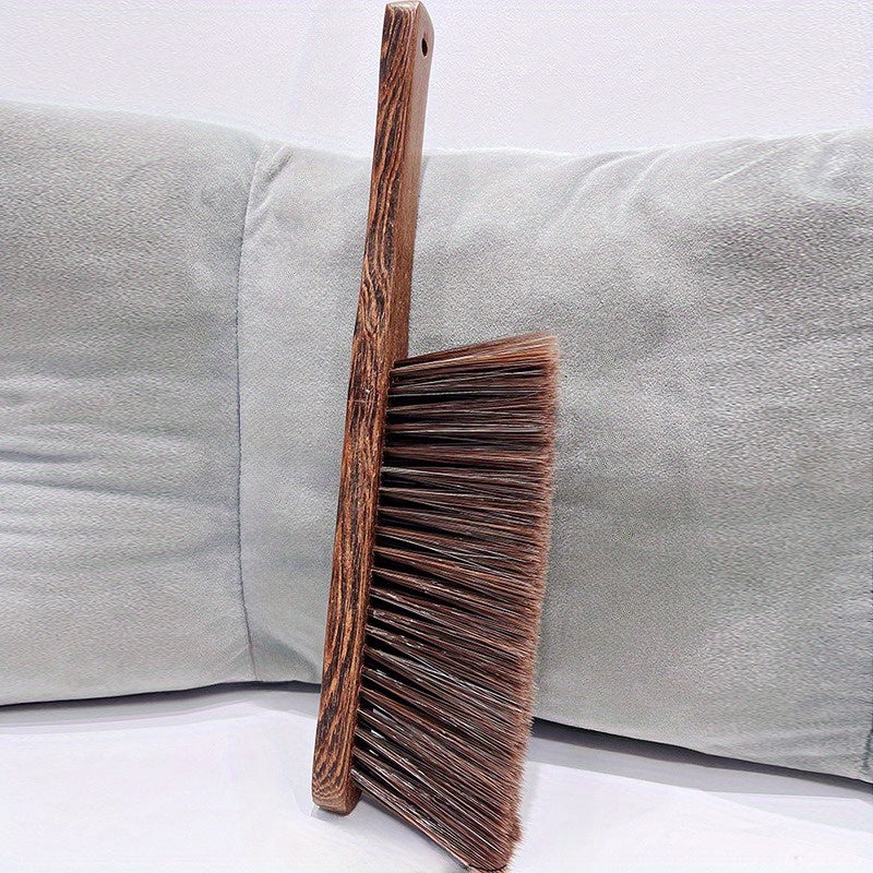 1pc Wooden Soft Bristle Dusting Brush Pet Dusting Broom Bed Brush Natural Wooden Handled Broom for Deep Cleaning - Perfect for Sofas, Beds, Tables and Cars