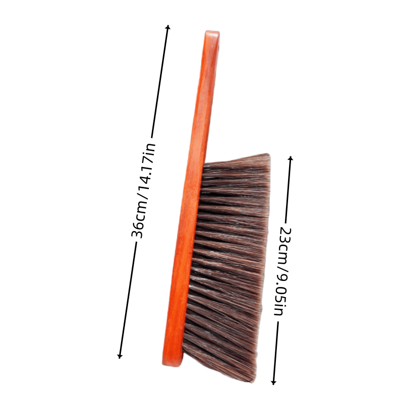 1pc Wooden Soft Bristle Dusting Brush Pet Dusting Broom Bed Brush Natural Wooden Handled Broom for Deep Cleaning - Perfect for Sofas, Beds, Tables and Cars