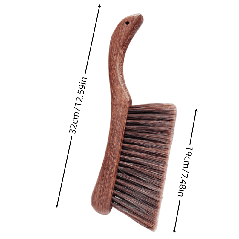 1pc Wooden Soft Bristle Dusting Brush Pet Dusting Broom Bed Brush Natural Wooden Handled Broom for Deep Cleaning - Perfect for Sofas, Beds, Tables and Cars