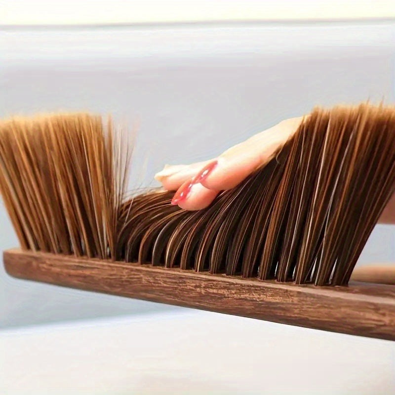 1pc Wooden Soft Bristle Dusting Brush Pet Dusting Broom Bed Brush Natural Wooden Handled Broom for Deep Cleaning - Perfect for Sofas, Beds, Tables and Cars