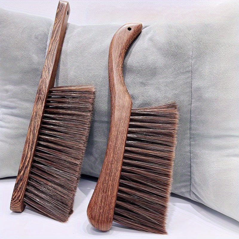 1pc Wooden Soft Bristle Dusting Brush Pet Dusting Broom Bed Brush Natural Wooden Handled Broom for Deep Cleaning - Perfect for Sofas, Beds, Tables and Cars