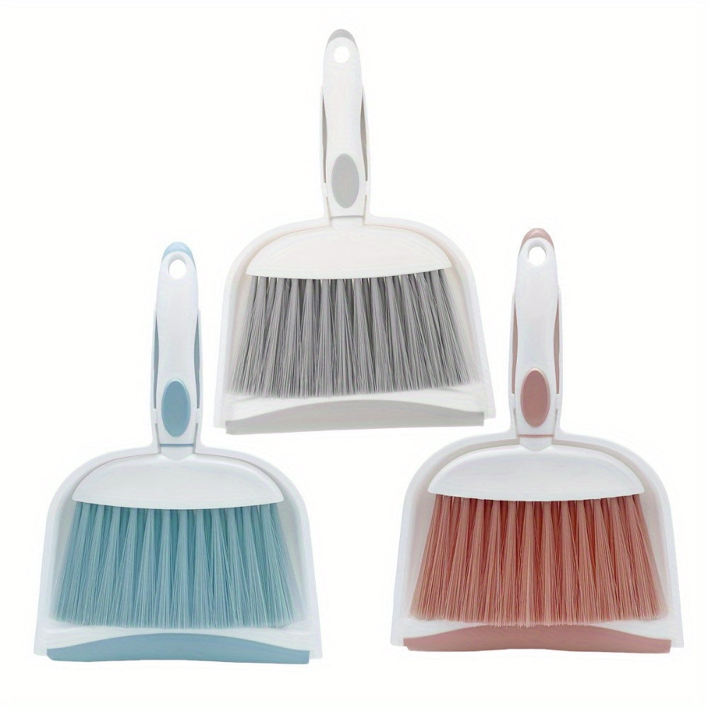 1set Mini Broom and Dustpan Set-Mini Whisk Set for Desk, Housekeeping, Office, Kitchen, Pet Nest, Car, Etc., Daily Cleaning Necessity Plastic Mini Dustpan Set