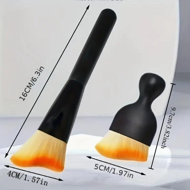 Long and Short Car Cleaning Brush Set, Air Vent Interior Tools, Soft Bristle Car Wash Brush, Crevice Dust Removal Brush