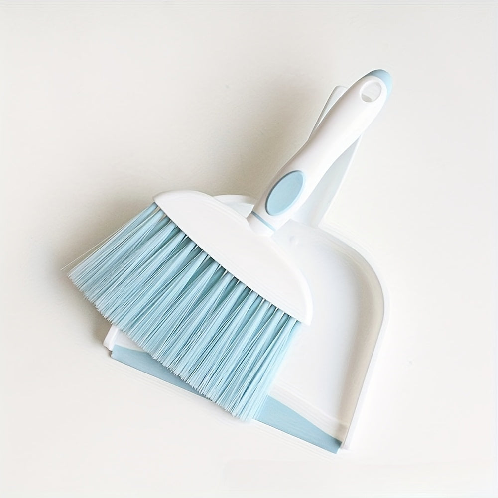 1set Mini Broom and Dustpan Set-Mini Whisk Set for Desk, Housekeeping, Office, Kitchen, Pet Nest, Car, Etc., Daily Cleaning Necessity Plastic Mini Dustpan Set